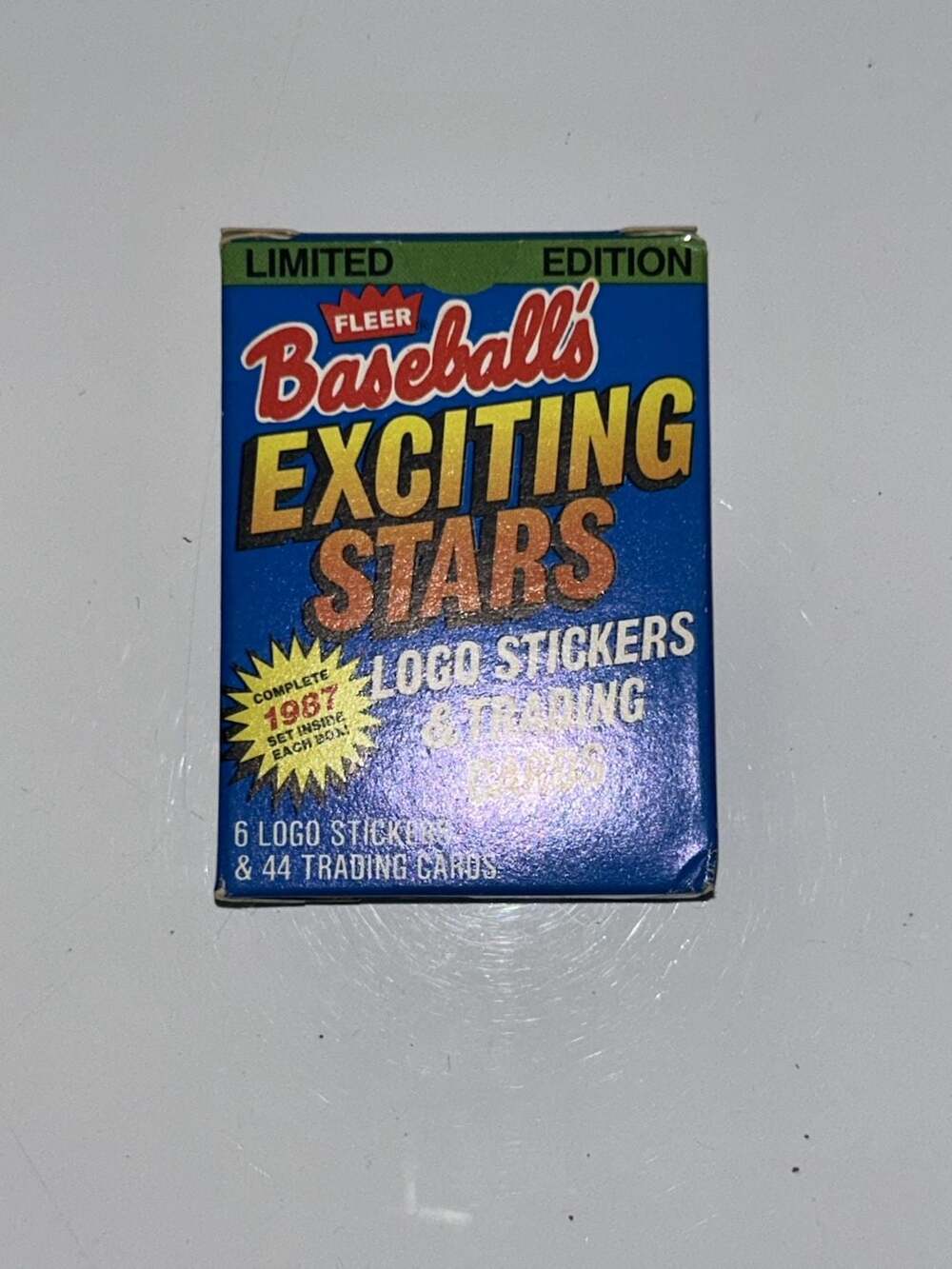 Fleer Baseball's Exciting Stars 1987 Trading Cards